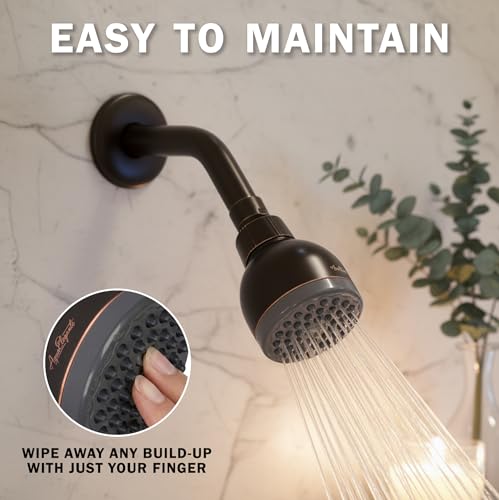 High Pressure Shower Head - 2.5 GPM - Oil-Rubbed Bronze | Best 3 Inch Wall Mount Bathroom Showerhead For Boosting Low Flow With Anti-Clog Nozzles, Adjustable Brass Ball Joint - color: Oil Rubbed Bronze, size: 2.5 GPM