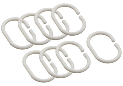 S·Lattye 40" x 72" Washable Fabric Shower Curtain Liner (Wider Than 36 inches) Bathroom Water Repellent Polyester with Curved Plastic Hooks Set - Small, Pure White - color: Pure White, size: 40"W x 72"L (Pack of 1)