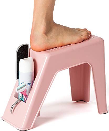 Demi's Home Shower Foot Rest - Pedicure Foot Rest - Pink - (Supplies Not Included) - color: Pink