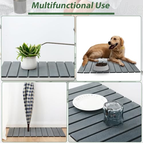Aertiavty Stone Bath Mat Foldable, 23x15 Inch Bath Mat Stone Bathmat Quick Dry for Bathroom Kitchen Counter, Diatomaceous Earth Bathroom Mats for Water Absorbing Diatomite Self Drying Mats Dark Gray - color: Dark Gray