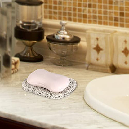 15 Piece Soap Savers Pads - White BPA Free Holder for Bar Soap, Non-Slip Self Draining Dish, Lift for Shower, Kitchen, Bathroom - Tray Bulk Accessories - color: White