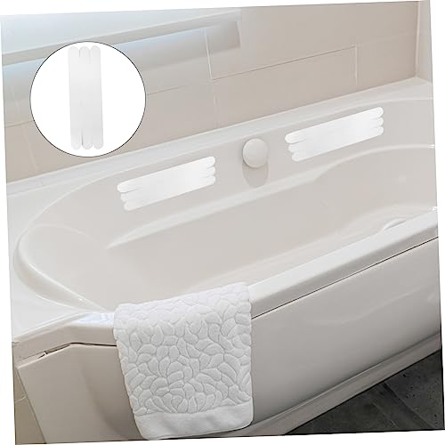 ABOOFAN 6pcs Slip Strips for Bathtubs Showers Stairs Transparent Adhesive Bath Treads for Safety Smooth Surfaces - size: 6 pcs
