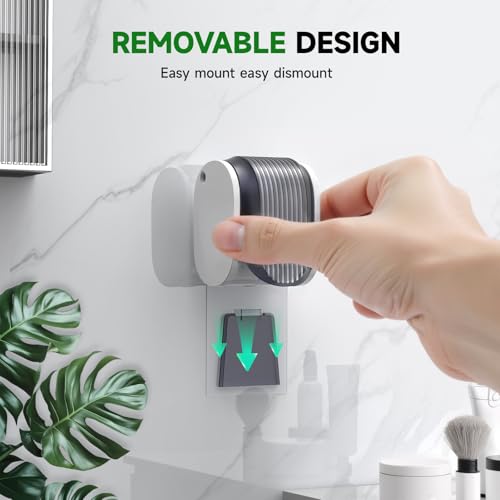 6 Pcs Toothbrush Holders Wall Mounted, Single Slot Design, Shower Self Adhesive Wall Mounted Toothbrush Holder with Cover, Waterproof and Dustproof, Suitable for Bathroom, Family, Travel (Grey) - color: 6pcs-grey