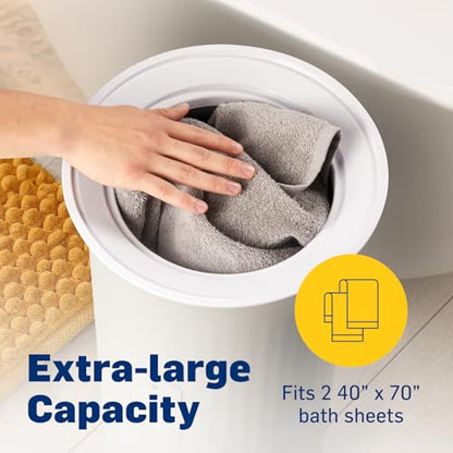 Live Fine Towel Warmer | Bucket Style Luxury Heater with LED Display, Adjustable Timer, Auto Shut-Off | Fits 40” x 70” Oversized Towel - Height 21.25 Inches and 12.9 Inches Wide - color: Gray