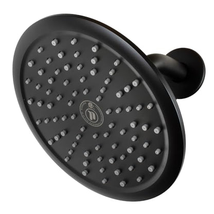 Niagara Conservation N9517MB Rainfall Spa 1-Spray with 1.75 GPM 8-in. Wall Mount Adjustable Fixed Shower Head in Matte Black, 1-Pack | Bathroom Shower Head Sprayer with Pressure Compensation - color: Matte Black, size: 1.75 GPM