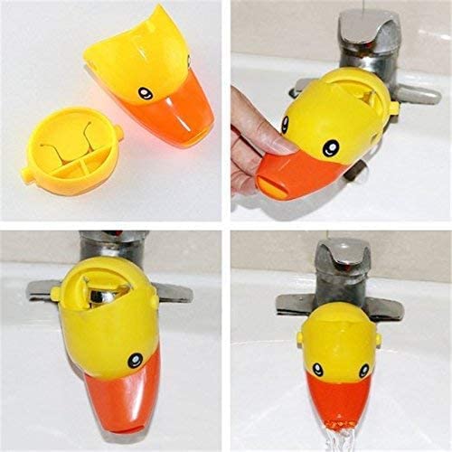 Kids Faucet Handle Extender Sink Extender for Toddler, Baby, Children Safe and Fun Hand-Washing Solution,Cartoon Faucet Extender - Make Your Kids Love Hand Washing - Bathroom Accessory (Duck Style)