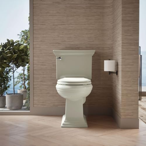 KOHLER 4639-RL-NY Cachet ReadyLatch Round Toilet Seat Soft Close, Dune (Pack of 2) - color: Dune, size: Round (Pack of 2)
