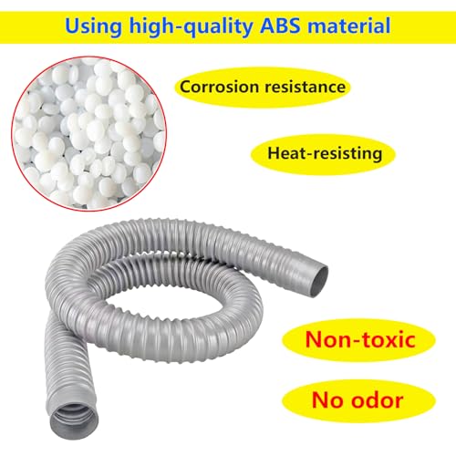 Qrity 1PCS Flexible Drain Pipe, 17.7"(450mm) Bathroom Sink Drain Pipe for Kitchen Sinks and Shampoo Bowls - style: Style-A