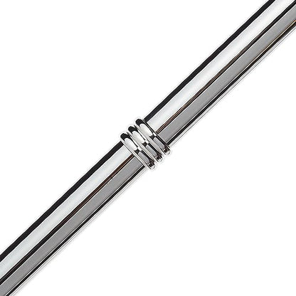 Gatco 1505, Modern Round Base Floor Standing S Style Towel Holder, Chrome / 38" H Freestanding Hand Bath Towel Stand for Bathroom - color: Chrome