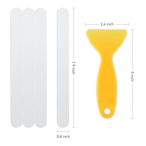 AGPTEK 36PCS Bathtub Non Slip Stickers, Anti-Slip Shower Strips with Strong Adhesive for Bath Tub Shower Bathroom Edge of Swimming Pool Stairs Ladders Boats, Clear