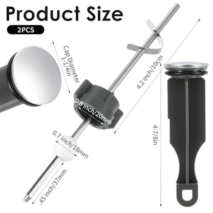 2 Pcs Bathroom Sink Stopper Replacement, Lavatory Pop Up Center Piece Assembly for PS2673, PS469, PSB 327