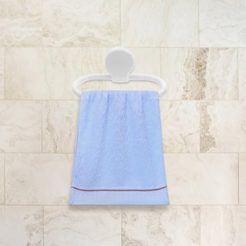 COHEALI 2pcs Adhesive Towel Rings No Drill Hand Towel Holders for Bathroom Kitchen Wall Mounted Space Saving Self Adhesive for Home Decor