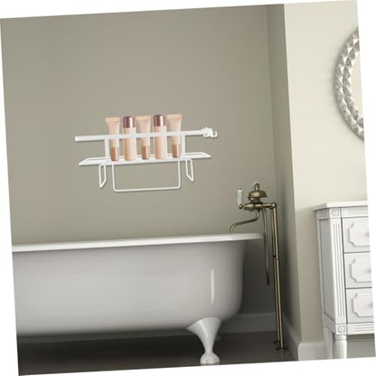 Luxshiny Over Toilet Bathroom Storage Rack Heavy Duty Organizer Shelf for Efficient Space Utilization Multi Functional Design for Use Easy Installation Finish