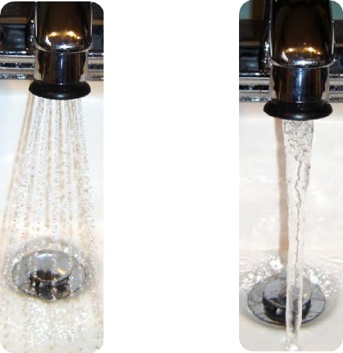 Duo Flow Faucet Aerator Push/Pull Spray Stream low flow to Soft White full flow Dual, Chrome Attachment Kitchen Bathroom (0.5/1.5 gpm)