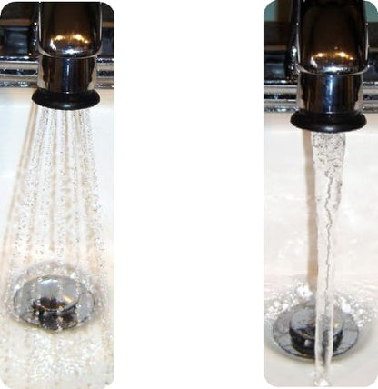 Duo Flow Faucet Aerator Push/Pull Spray Stream low flow to Soft White full flow Dual, Chrome Attachment Kitchen Bathroom (0.5/1.5 gpm)