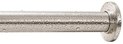 Ivilon Tension Curtain Rod - Spring Tension Rod for Small Windows or Shower, 16 to 24 Inch. Brushed Nickel - color: Brushed Nickel