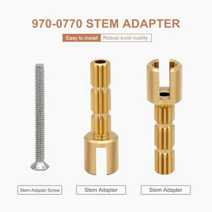 970-0770 Stem Adapter with Screw Fit for 970-0770 Plumbing Equipment, Pfister Securepfit Trims, Shower Handle Stem Extension Tub and Faucet Accessories Valve Extender Trim Repair - 2 Pack