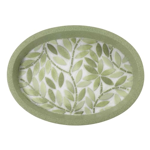 Avanti Linens - Soap Dish, 100% Hand-Painted Resin Bathroom Accessories, Botanical Home Decor (Stratford) - size: Soap Dish