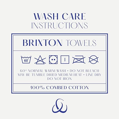 Christy Brixton 4 Piece Towel Set | Slate Blue | 100% Cotton | Ultra Soft | Super Absorbent | 600GSM | 2 Bath Towels 2 Hand Towels - color: Slate, size: 2 Hand 2 Bath Set