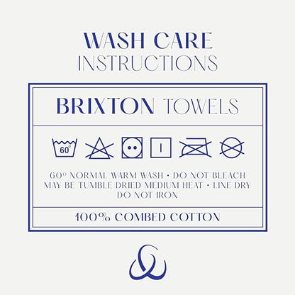 Christy Brixton 4 Piece Towel Set | Slate Blue | 100% Cotton | Ultra Soft | Super Absorbent | 600GSM | 2 Bath Towels 2 Hand Towels - color: Slate, size: 2 Hand 2 Bath Set