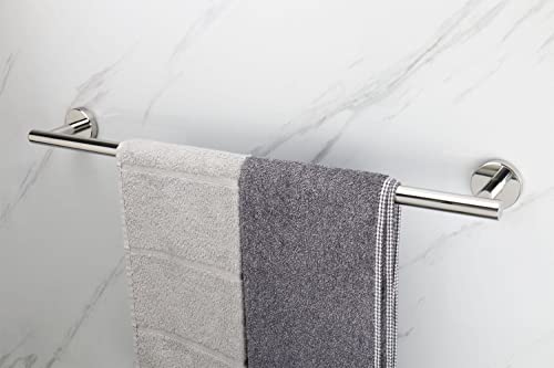 TocTen Bath Towel Bar - Thicken SUS304 Stainless Steel Bathroom Towel Holder, Towel Rod for Bathroom Heavy Duty Wall Mounted Towel Rack Hanger (24IN, Chrome) - color: Chrome, size: 24IN