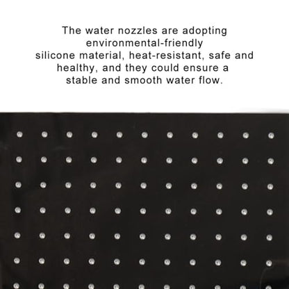20 Inch Stainless Steel Rain Shower Head, Rainfall Bathroom Top Sprayer with Heat Silicone Nozzles, Screw Installation, for Home or Hotel