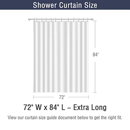 Beige Fabric Waterproof Shower Curtain or Liner, 72 x 84 | Fabric Shower Curtain Liner, Soft Cloth, Hotel Quality, Modern Style, Water-Resistant, Machine Washable - color: Fabric-beige, size: 72"W x 84"L (Pack of 1)