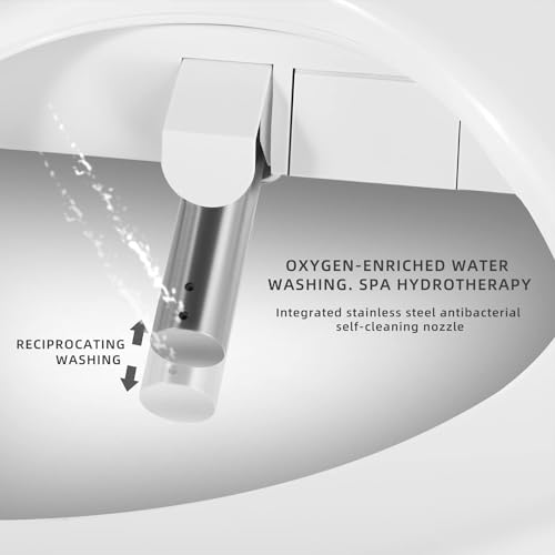 X7 Bidet Toilet Seat, Elongated Bidet Attachment for Toilet Warm Water with Soft Close, Electric Heated Bidet Seat with Water Filtration
