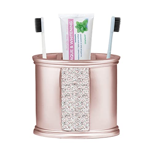 Zahari Home Sinatra Bath Tooth Brush Holder Modern Tooth Brush and Toothpaste Holder, Blush - color: Blush, size: 4.25" x 3" x 3" Tooth Brush Holder