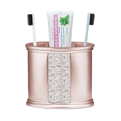 Zahari Home Sinatra Bath Tooth Brush Holder Modern Tooth Brush and Toothpaste Holder, Blush - color: Blush, size: 4.25" x 3" x 3" Tooth Brush Holder