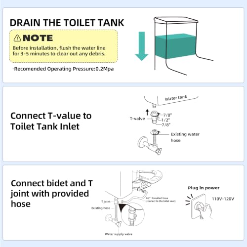 Tadashi Bidet Toilet Seat Elongated, Heated Toilet Seat, Instant Warm Water & Dryer, Feminine & Rear Wash, Self-Clean Nozzle, Slow Close Lid, Child/ECO/Silent Mode