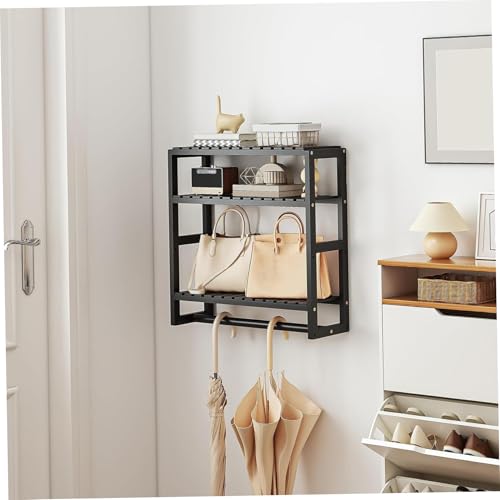 Bathroom Shelves Wall Mounted Over Toilet Bathroom Organizer with Towel Racks 3 Tier Over Toilet Shelf for Home Kitchen