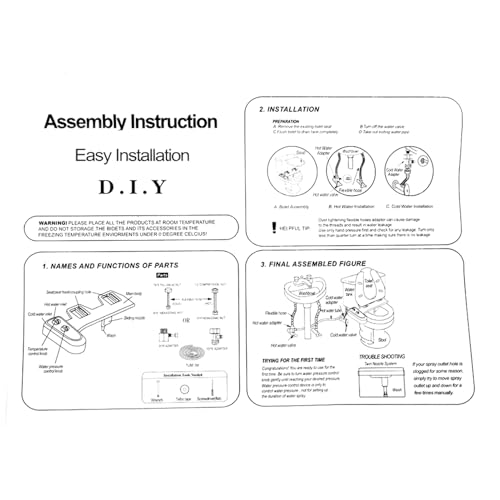Toilet Bidet ABS Material Non Electric Adjustable Water Pressure for Water Spray Bathroom Seat