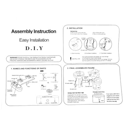 Toilet Bidet ABS Material Non Electric Adjustable Water Pressure for Water Spray Bathroom Seat