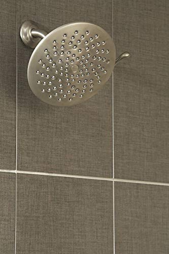 Moen Velocity Eco-Performance Brushed Gold Two-Function Rainshower 8-Inch Shower Head with Immersion Technology, S6320EPBG - color: Brushed Gold, style: Eco-Performance