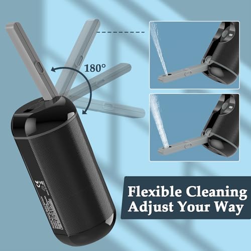 Portable Bidet for Travel, Rechargeable Waterproof Sprayer, Black | Portable Rechargeable Travel Bidet Sprayer Fits Various Water Bottles, Waterproof High Pressure Handheld for Personal Hygiene