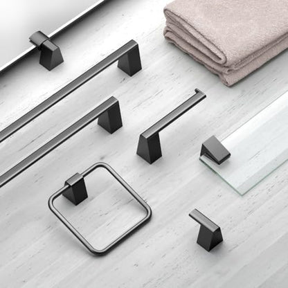 Gatco 5652MX A-Line Towel Ring, Matte Black - color: Matte Black, style: A-Line
