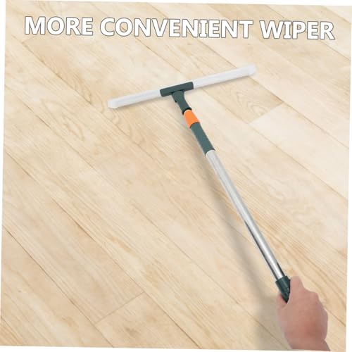 PRETYZOOM Silicone Squeegee Long Handle 36cm Adjustable Shower and Floor Cleaning Tool Waterproof and Scratch-Resistant for Bathroom Kitchen and Tile Use