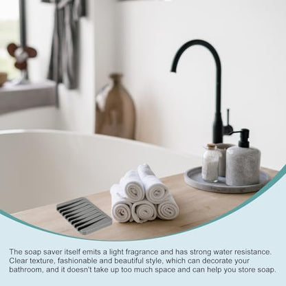 uxcell 2 Pcs Self Draining Silicone Soap Dish, Soap Tray with Drainage for Bathroom Shower Kitchen Sink, 4.5" x 3.1" x 0.4", Dark Grey - color: Grey