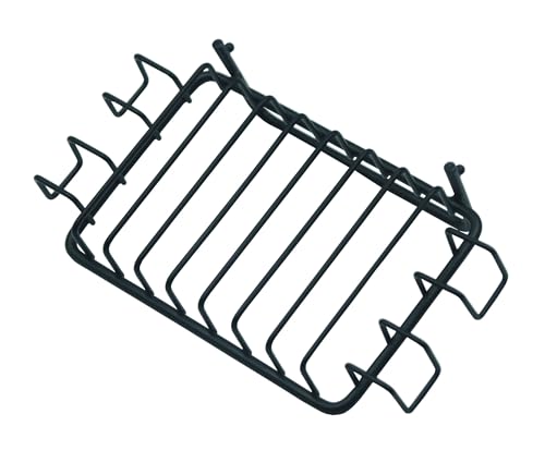 2 Pack Soap Dish for Shower Wall, Stainless Steel Soap Holder with 4 Hocks for Bathroom (Black) - color: Black