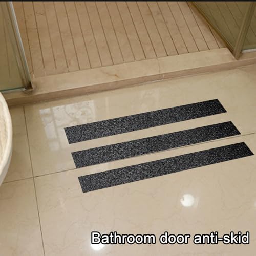 Anti Slip Stair Strips Safety Waterproof Non Skid Stair Treads | Safety Tape for Home, Bathroom, Kitchen, Floor, Outdoor, Public Restroom, Pool, Entrance, Aisle - color: Black Q pattern 2.5cm*5m