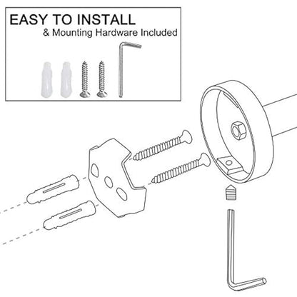 Lairuier Bathroom Hardware Set, 4-Piece Towel Bar Set Include Toilet Paper Holder,Towel Ring and 2 Towel Hooks Stainless Steel Wall Mounted Bathroom Hardware Accessories Set (Matte Black) - color: Matte Black, size: Set A