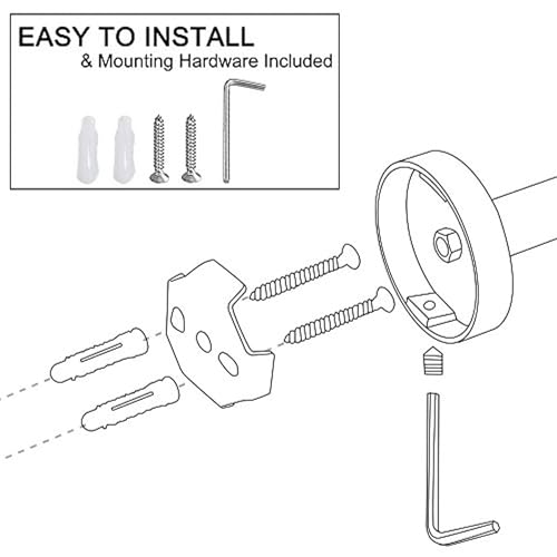 Lairuier Bathroom Hardware Set, 4-pieceTowel Holder Set Include Toilet Paper Holder,Towel Ring and 2 Towel Hooks Stainless Steel Wall Mounted Bathroom Hardware Accessories Set (Brushed Finish) - color: Brushed Nickel, size: Set A