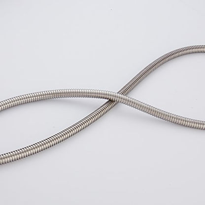 CIENCIA Anti-kink Shower Hose 1.5m Flexible Shower Hose Extra Long Stainless Steel Shower Hose for Hand Held Shower Head, FHA014 - color: nickle, size: 1.5meters