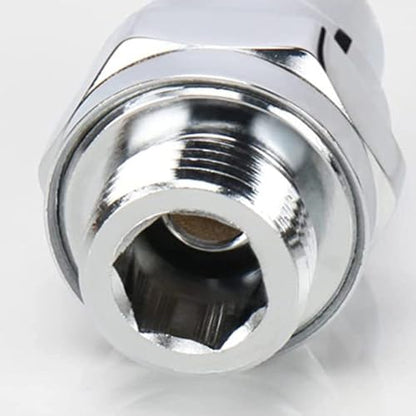 Shower Head Swivel Ball Adapter: Adjustable Pivot Ball to Adjust Showerhead Angle, Solid Brass Shower Arm Connector Extension Component (Silver 1) - color: Silver 1