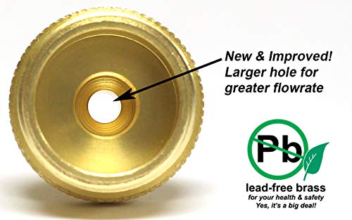 Winterize Blow Out Adapter for RV, Boat, Motorhome, Camper, and Travel Trailer: Air Compressor Quick-connect Plug to Male Garden Hose Faucet Fitting (Solid Lead-Free Brass)