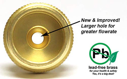 Winterize Blow Out Adapter for RV, Boat, Motorhome, Camper, and Travel Trailer: Air Compressor Quick-connect Plug to Male Garden Hose Faucet Fitting (Solid Lead-Free Brass)