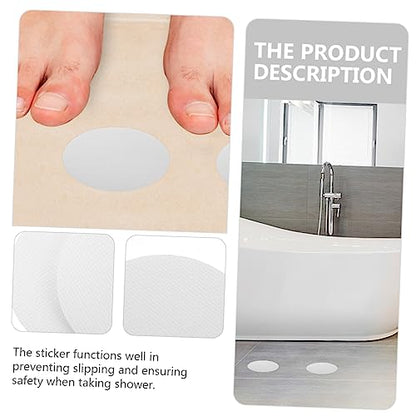 VOSAREA 20Pcs Slip Transparent Shower Stickers Round Safety Stickers for Bathtubs Stairs Pools Easy Installation Strong Adhesion Slip Protection