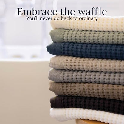 GILDEN TREE Waffle Bath Sheet Quick Dry Towel, Thin Luxury Bath Towels, 40x80 Large Bath Towels 2 Pack Bath Sheets, Modern Style (Stone) - color: Stone, size: Bath Sheet (40" x 80") 2 Pack