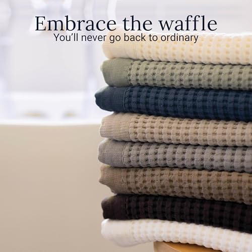 GILDEN TREE Waffle Bath Sheet Quick Dry Towel, Thin Luxury Bath Towels, 40x80 Large Bath Towels 2 Pack Bath Sheets, Modern Style (Slate) - color: Slate, size: Bath Sheet (40" x 80") 2 Pack